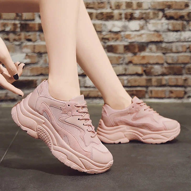 Women Shoes 2020 Fashion Sneakers Women Casual Shoes Woman Chunky Sneakers Platform Dad Shoes Female Trainers Tenis Feminino