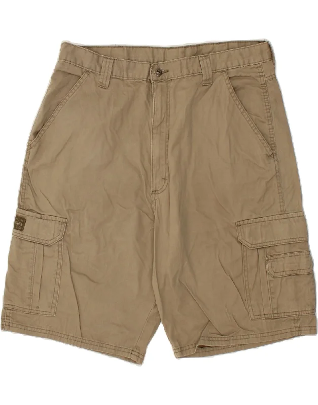 WRANGLER Mens Cargo Shorts W36 Large Beige Cotton