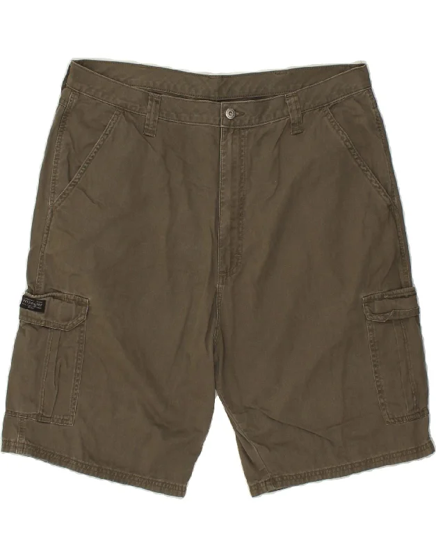 WRANGLER Mens Cargo Shorts W40 XL Khaki Cotton