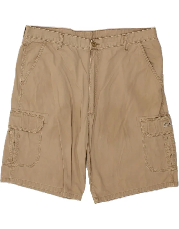 WRANGLER Mens Cargo Shorts W42 2XL  Beige Cotton