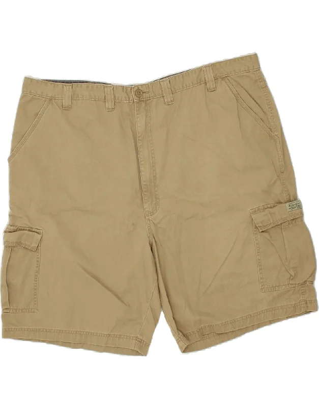 WRANGLER Mens Cargo Shorts W46 3XL Beige Cotton