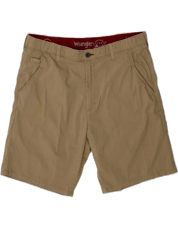 WRANGLER Mens Outdoor Chino Shorts W38 XL Khaki Cotton