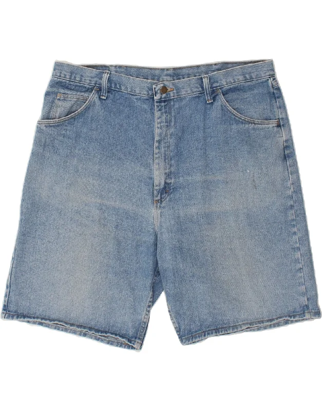 WRANGLER Mens Relaxed Fit Denim Shorts W42 2XL Blue Cotton